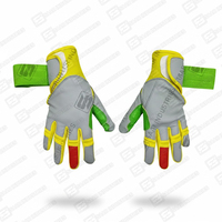 Nouveaux gants de frappe de baseball en cuir véritable de haute qualité, design unique et professionnel, couleur personnalisée, durables pour l'entraînement