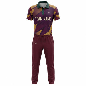 New in Stock Hot Selling <b>Cheap</b> Price Cricket Uniform Short Sleeve Printed Custom Design Latest Design 100% Polyester Breathable - Product Image 2