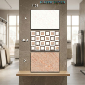 Carreaux muraux en céramique vernissée brillante de haute qualité, surface gaufrée gris brun, 200x300mm, marque Vistaar - Product Image 5
