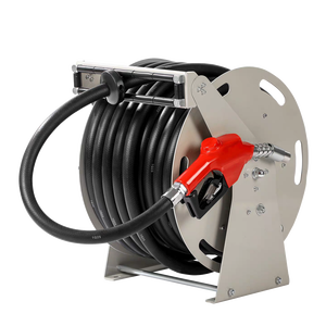 Enrouleur de <span class=keywords><strong>tuyau</strong></span> de carburant auto-rétractable Bernet de 1 pouce avec buse, 10 à 20 mètres, portable, pour distributeur de carburant - Product Image 1