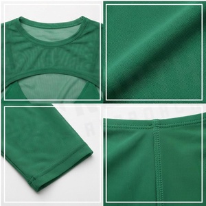 Green Mesh 2 Piece <b>Set</b> With Hollow Out Top And Asymmetric <b>Skirt</b> Women's Tankini Swimwear - Product Image 6