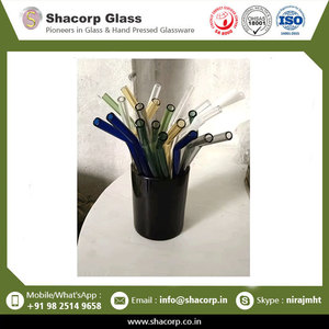 Ensemble de pailles élégantes en verre transparent pour fêtes, cafés et divertissements à domicile avec outils de nettoyage pratiques - Product Image 6