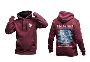 Sudadera con Capucha Personalizada con Estampado Gráfico, Sudadera Holgada de Estilo Urbano con Estampado Gráfico, Sudadera Informal Unisex de Algodón y Felpa - Product Image 3