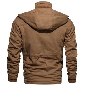 Men's Black Windproof Winter Jacket Full Sleeve Polyester Fashion Brand Logo Front - Product Image 3