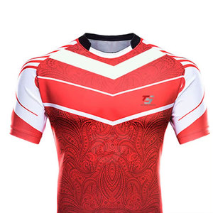 Dernier modèle d'uniforme de rugby fabriqué au Pakistan, 100% polyester, pour adultes, à bas prix - Product Image 4