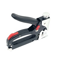 FUJIYA FST-201 Pistola de grapas manual de grado industrial, de alta resistencia, pulida a espejo plateado, herramienta manual, OEM/ODM disponible