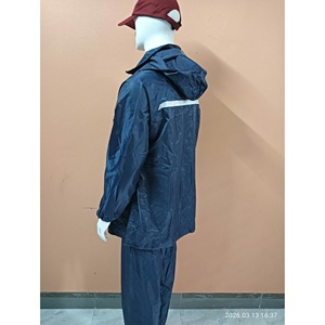 Vêtements de pluie durables pour moto/électromobile, imperméable et pantalon unisexe en PVC et nylon 190T, pour une personne - Product Image 4