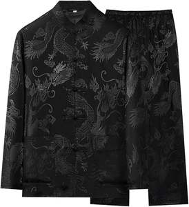 Uniforme de Kung Fu pour hommes, chemise et pantalon, tenue traditionnelle chinoise Tang Hanfu, arts martiaux, Wing Chun, Tai Chi, vêtements d'entraînement - Product Image 5