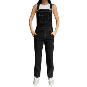 Women Y2K Clothing Workwear Dress Casual Belt Waist Girls Jeans Pants Sleeveless Jumpsuits Straps Button Pocket Denim <b>Overalls</b> - Product Image 3