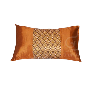 Thai Traditional Pattern Decorative Lumbar <b>Pillow</b> – 12 × 19 Inches - Product Image 2