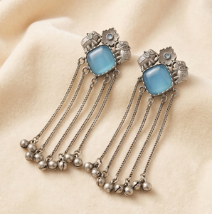 Pendientes de Reno con Rubí y Turquesa DIVYORO - Product Image 1