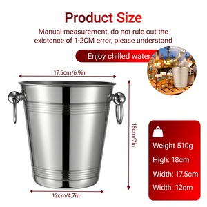 ถังน้ำแข็งโลหะแบบขายส่ง ปรับแต่งโลโก้ได้ เหมาะสำหรับใช้เป็นของขวัญส่งเสริมการขายและของขวัญองค์กร - Product Image 3