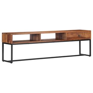 Supporto TV in legno massello Sheesham 63 \ "x11.8 \" x17.7 \" - Product Image 1