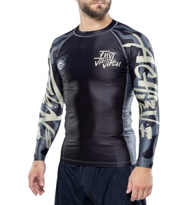 2026 Plain Rash Guards No Gi Long Sleeve MMA <b>Compression</b> <b>Shirt</b> Rashguards for BJJ Rash Guards - Product Image 1