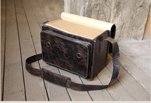 กระเป๋ากล้องหนังสำหรับทำกิจกรรมกลางแจ้งกระเป๋ากล้องหนังแท้ตะเข็บมือกระเป๋าหนังงานฝีมือที่ตาถือ - Product Image 5