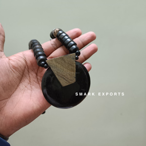 สร้อยคอจี้เขาควายทำด้วยมือเครื่องประดับลูกปัดสไตล์ชนเผ่าเครื่องประดับกระดูกและฮอร์นธรรมชาติสำหรับผู้หญิง - Product Image 3