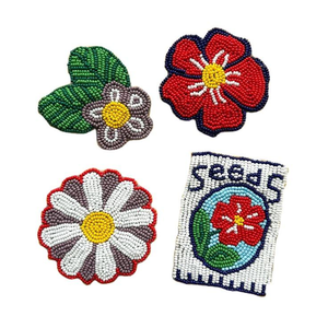 Four Set Handcraft <b>Beaded</b> Embroidery Scorpion <b>Coaster</b> Premium Stylish Fancy Luxury And Unique Statement By Hiba Enterprises - Product Image 2