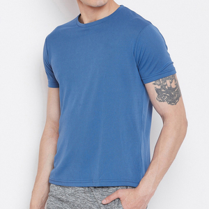 T-shirt en coton à col rond pour homme, manches courtes, coupe classique, respirant, vêtement décontracté basique, logo personnalisé, fabricant OEM, DDP - Product Image 2