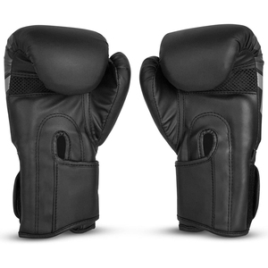 Guantes de Boxeo Dawnforce Fight Gear de Cuero Negro con Cierre Completo en los Dedos, Impermeables, para Entrenamiento, para Adultos, 8oz 12oz 14oz 16oz - Product Image 4