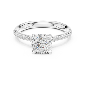 แหวนเพชรเม็ดเดี่ยวทรงกลมเจียระไนแบบบริลเลียนท์ 1 กะรัต เพชรเพาะเลี้ยงในห้องปฏิบัติการ ทองคำแท้ 14K คุณภาพ VS VVS EF สำหรับสวมใส่ทุกวัน งานแต่งงาน สไตล์ทันสมัย - Product Image 6