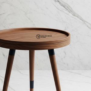 Brown Meena Hand Painted Wooden <b>Stool</b> – Traditional Decorative Accent <b>Stool</b> - Product Image 3