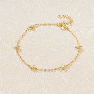 Ensemble de bijoux Starburst, collier, boucles d'oreilles, bracelet, argent sterling 925, zircone cubique - Product Image 1