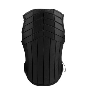Chaleco de Neopreno Unisex para Montar a Caballo, Sin Mangas, Transpirable, Diseño Sólido, Cierre con Cordón, Protección Ecuestre de Longitud Completa - Product Image 5