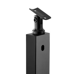 Poteau de garde-corps en acier inoxydable de 36x1x2 pouces pour escaliers en bois avec pièces en PVC, trous pré-percés à angle de 30 degrés - Product Image 4