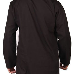 Túnica Saudí Premium para Hombre, Ropa Islámica, Manga Larga, Algodón, Color Negro, Jubba para Venta al por Mayor - Product Image 6