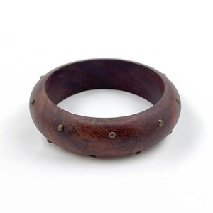 Bracelet en bois fait main écologique pour femme - Tendance moderne, durable, idéal pour les fêtes - Product Image 2