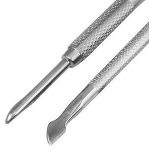 HABI - Juego Profesional de Empujador y Limpiador de Cutículas de Acero Inoxidable con Doble Cabeza y Abertura de Mandíbula Ancha para Manicura - Product Image 5
