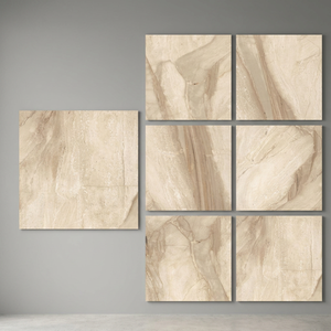 Carreaux de porcelaine émaillée antidérapants polis effet marbre gris Vistaar 800x800mm 10mm d'épaisseur, design moderne pour revêtement de sol effet pierre - Product Image 3