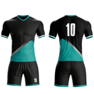 ขายส่งผู้ชายลําลองตาข่ายบริสุทธิ์ชุดฟุตบอลชุดฟุตบอลล่าสุดพร้อมชื่อและหมายเลขสวมใส่กับ OEM - Product Image 6