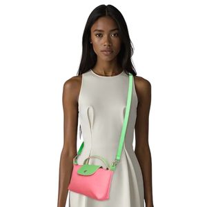 <b>Pink</b> Nylon Mini Pouch Handle Strap Women Fashion Bag Crossbody <b>Purse</b> Adjustable Strap Small Shoulder Bag Travel Accessory Gift - Product Image 2