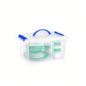 Scatole originali in plastica da 12 litri con coperchio e maniglia per l'organizzazione della cucina - Product Image 2