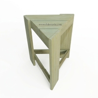 Tabouret en bois de teck vert Planche de bois décorative moderne pour hôtel appartement villa patio salon