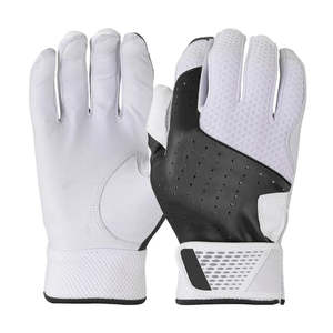 Wholesale Trendy Leather Baseball Batting Gloves Ambidextrous Strong Palm <b>Grip</b> Moisture <b>Control</b> Premium Quality Customized Logo - Product Image 1