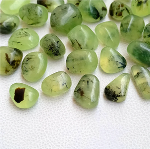 Pierres Roulées Naturelles de Préhnite Verte, Cristal de Guérison pour Reiki, Méditation, Énergie, Décoration, Vente en Gros, Marque Chakralume, Feng Shui - Product Image 2