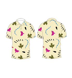 เสื้อโปโลพิมพ์ลายผีเสื้อแบบลำลองสำหรับบุรุษแขนสั้นแฟชั่นฤดูร้อน - Product Image 6