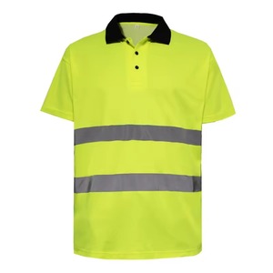 Camiseta Polo Reflectante Impermeable de Manga Corta para Trabajo, Seguridad Vial, Alta Visibilidad, Color Amarillo, Logotipo Personalizado, 100% Alta Calidad, Todas las Tallas - Product Image 1