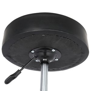 Sgabello da Bar Moderno con Base Cromata e Piedi ad Arco in Plastica, Modelli Nero e Giallo per Cucina e Uso Esterno, Sedia da Bar Girevole - Product Image 6