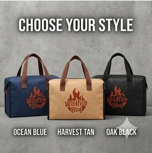 tyvek paper BBQ Insulated Tote Bag with Superior Thermal Foil Lining Keeps Food Hot for Hours for Catering and Garden Party - Product Image 3