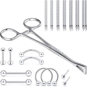 Pinces Pennington en acier inoxydable de 6 pouces pour la pose de bijoux corporels et le piercing professionnel - Product Image 1