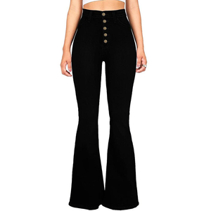 Pantalones de chándal acampanados de invierno para mujer al por mayor, personalizados, de alta calidad, transpirables, cortavientos, 100% algodón polar - Product Image 3