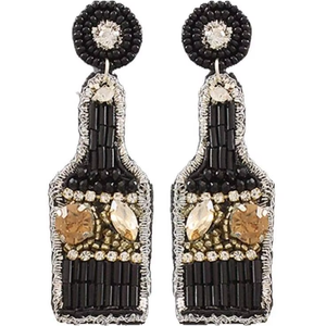 Pendientes bordados a mano con cuentas para mujer, pendientes para fiesta de MD HANDICRAFTS - Product Image 1