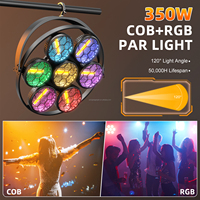 U`King 350W COB LED Projecteurs de Scène Rétro Forme Ronde 7x50W Par Lights Effet Stroboscopique DMX pour Fête DJ Mariage Événement Spectacle Club