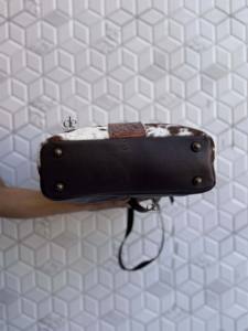 Bolso de mano de cuero de vaca auténtico para mujer, bandolera Bohemia tallada, de Color turquesa, superventas - Product Image 5