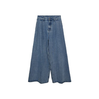 Jean décontracté pour femme, coupe bootcut, tissé respirant, haute qualité, personnalisable, coupe droite, denim extensible, taille haute, longueur complète