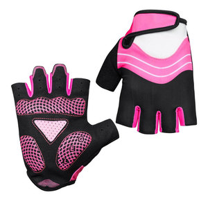 Genuine Leather Cycling Gloves PU Synthetic Leather Silicone Grip Non-Slip Butter Fly Mesh for Sports Shock Absorbing Riding - Product Image 1