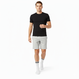 Calcetines deportivos casuales unisex, mezcla de algodón, tela elástica transpirable, ajuste suave y cómodo para entrenamiento deportivo, trabajo al aire libre - Product Image 3